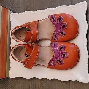 Livie & Luca + Matilda Jane Girls Petal Shoes Sunset Orange Size 2